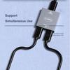 Plug Play Алюминиевый корпус из сплава без драйверов Высокопроизводительный адаптер для быстрой зарядки гнездо типа C на двойной