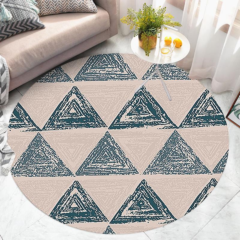 Круглые ковры для гостиной, большие ковры для спальни, компьютерного кресла, входной двери, коврик, можно стирать