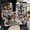 Крутой серебристый чехол с тигром для Xiaomi Redmi Note 14 K40 K80 12C 13C A1 A2 A3 13 Pro Plus 11S 14C 10 A4 A5 12S 12 11 Pro 9 8 7 Телефон