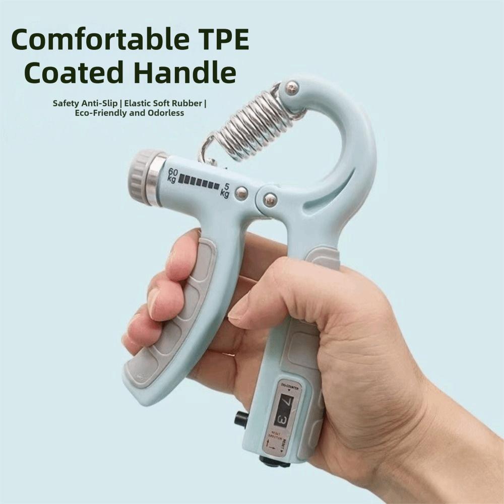 Adjustable Resistance Grip Strength Trainer With Counter Adjustable Hand Grip Hand Squeezer Resistance Hand Grip