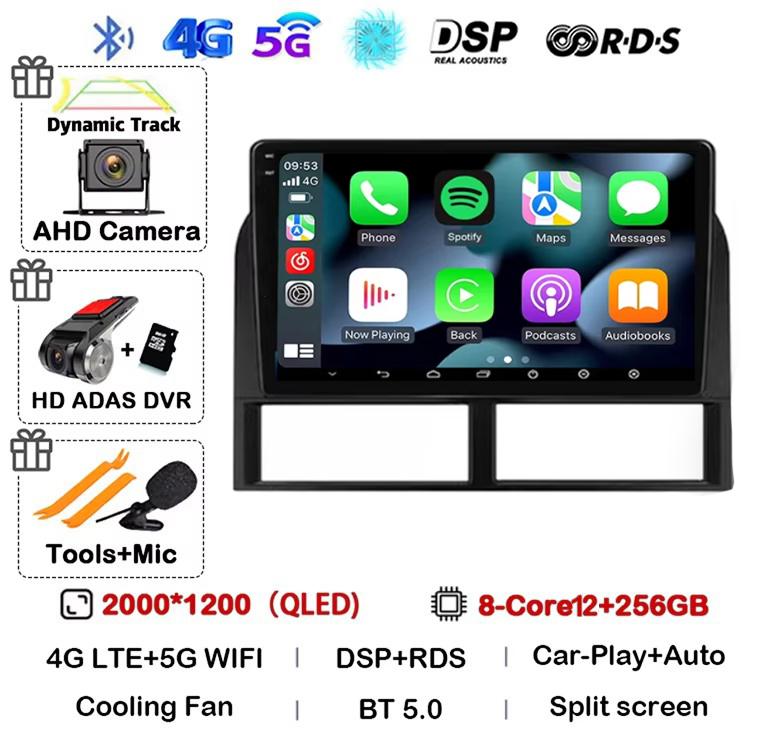 Android 14 Carplay Wifi+4G автомобильное радио для Jeep Grand Cherokee II WJ 1998-2001 2002 2003 2004 мультимедийный видеоплеер GPS стерео