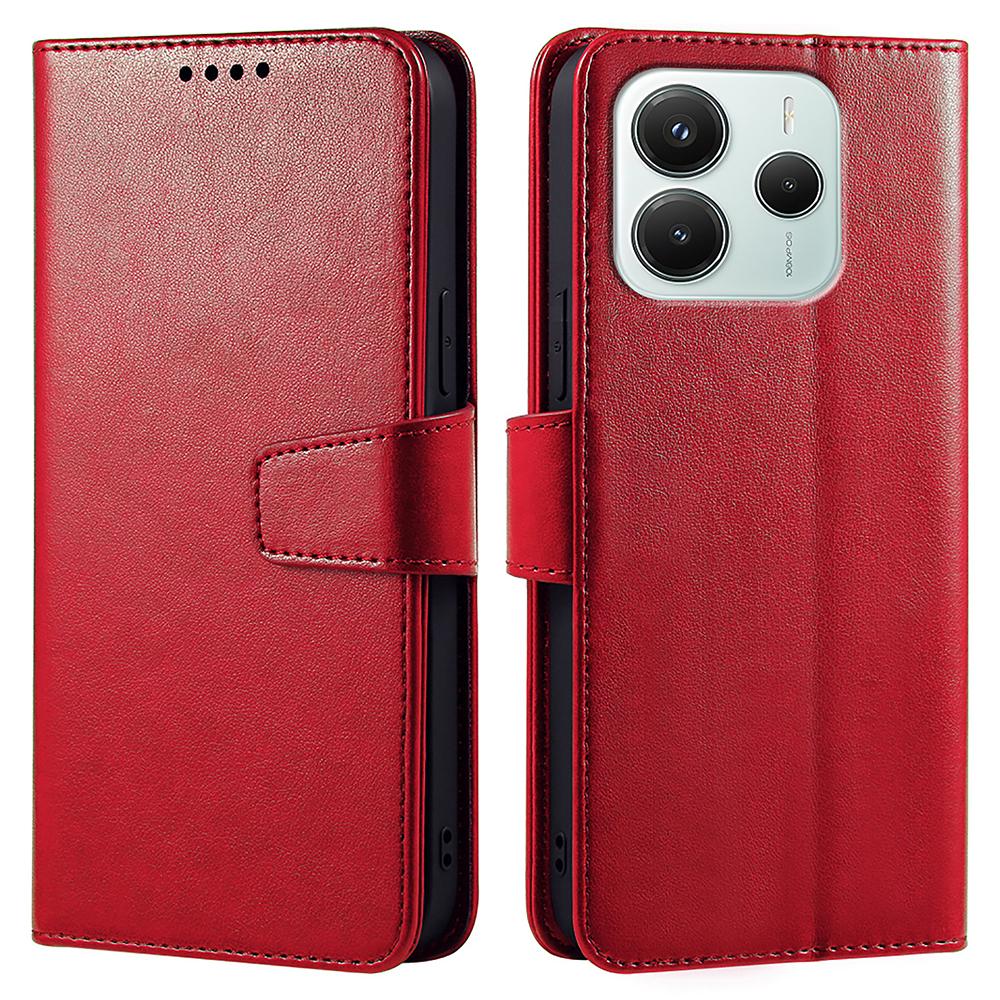 Для Xiaomi Redmi Note 14 4G (164,84мм) Чехол-подставка Держатель для карт Кошелек Кожаный чехол для телефона