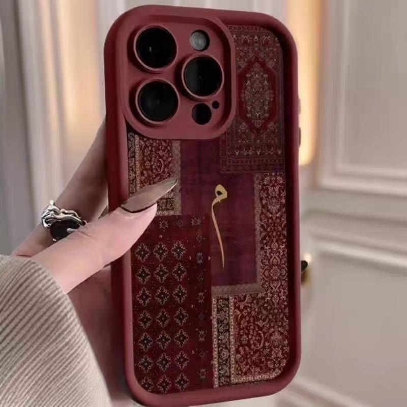 Европейский и американский ретро-стиль Чехол для мобильного телефона Apple 17Promax iPhone16/1514 Защитный чехол 11/12 Мягкий 13