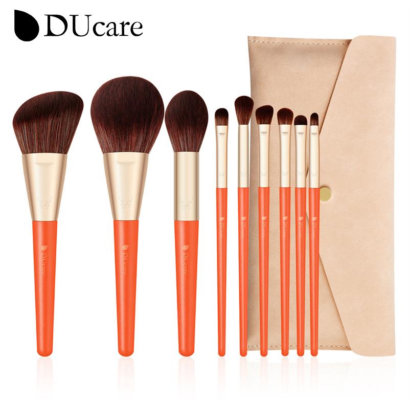 DUcare 9pcs Makeup Brushes Set Foundation Powder Blush Eyeshadow Concealer Lip Eye Make Up Brush Cosmetics Beauty Tools