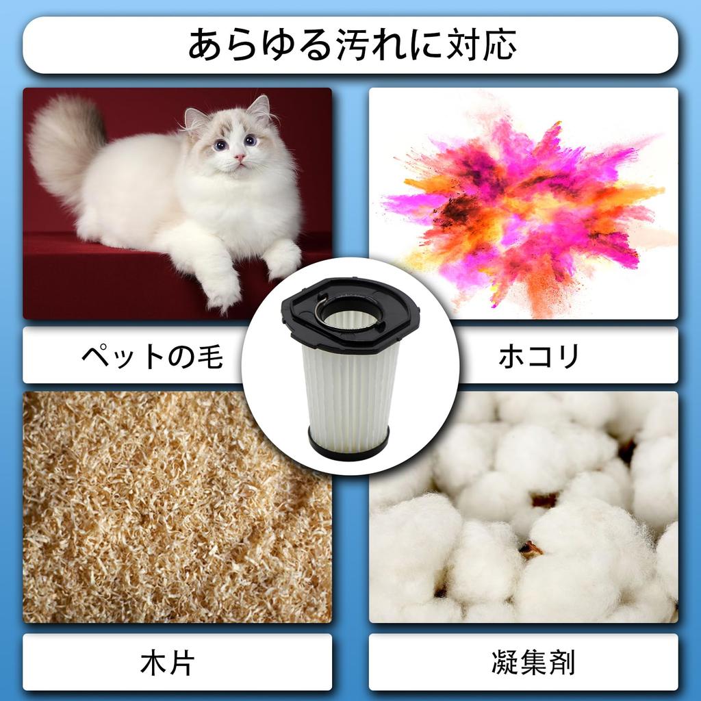 Фильтр HEPA Aolleteau из 3 штук совместим с беспроводным пылесосом Iris Ohyama Handy Cleaner модели IC-H50 IC-H50-CW IC-H50-HA IC-H50-B