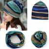Korean Version Hedging Cap Multifunction Turban Hat Casual Hat Stripe Print