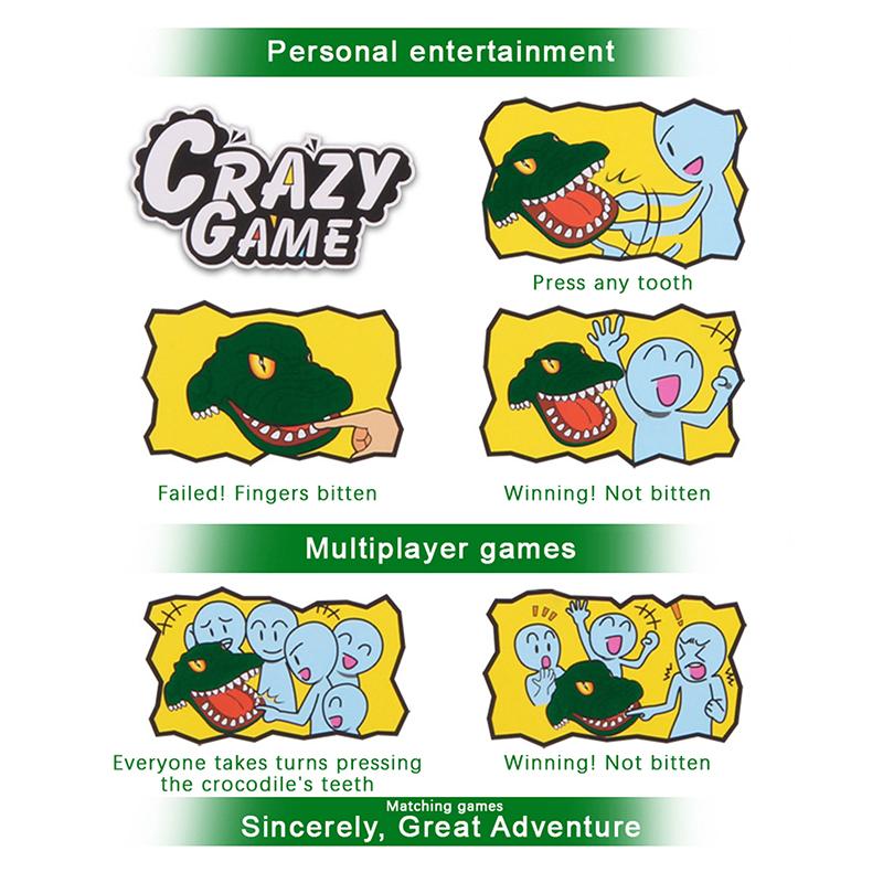 Мини-крокодил Biter с брелоком Маленький подарочный крокодил Biter игрушка Tricky Crocodile