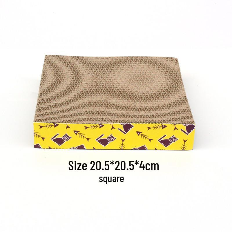 Corrugated Cardboard Cat Scratching Board with Catnip - Multi-Style Nail Sharpener and Toy
