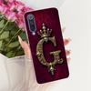 Чехол для Xiaomi Mi 9 SE Прозрачный Роскошная Корона Буквы от A до Z 2D Плоский Рисунок Мягкий Корпус Для Xiaomi Mi 9SE Чехол M1903F2G