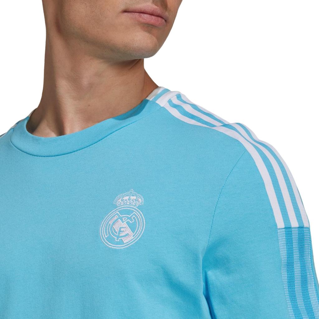 adidas MENS Real Madrid Tee Football Crew-neck Short Sleeve Blue Men's GL0051