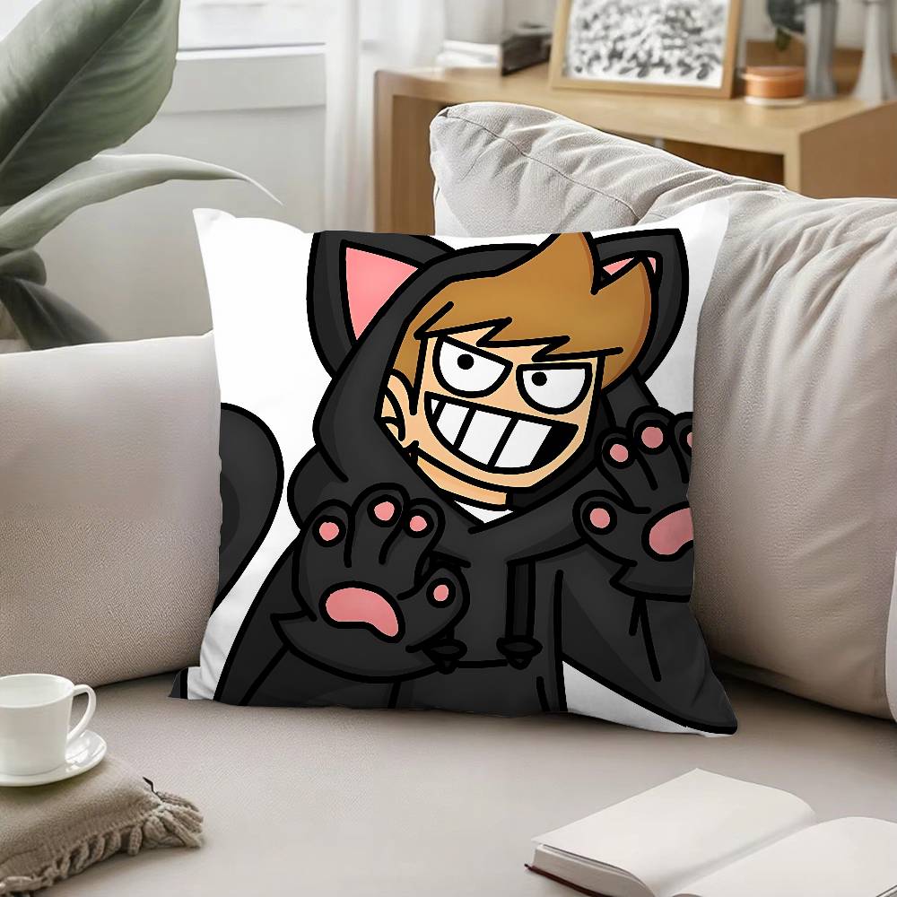 Аниме Eddsworld Торд Наволочки для декоративных подушек Чехол для подушки с рисунком Подходит для дивана, спальни, автомобиля