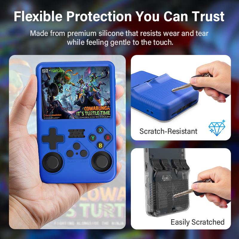 Protective case For R36S Silicone Case Soft 360° drop protection Case For R36s Handheld Game Console Accessories 5