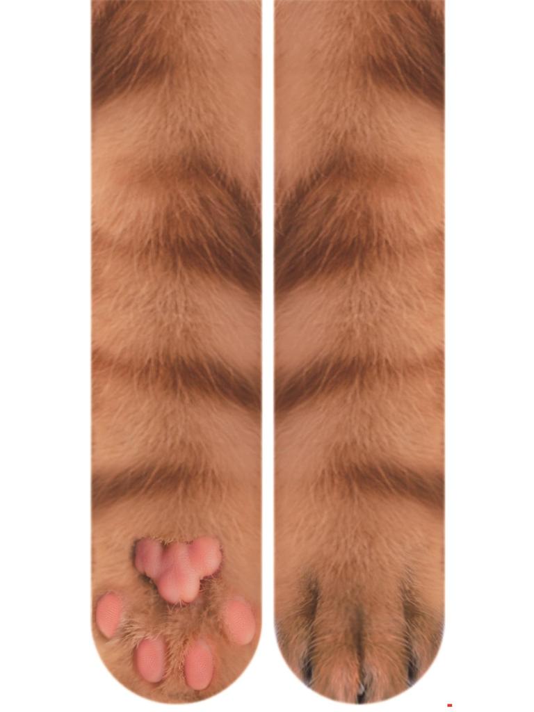 3D Animal Paw Mid-Calf Socks - Cartoon Print, Fun Hoof Design for Adults, Cat & Dog Styles