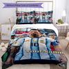 Messi 392 Customize your name Bedding Set Breathable Duvet Cover with Pillowcases Home Decoration Birthday Gift