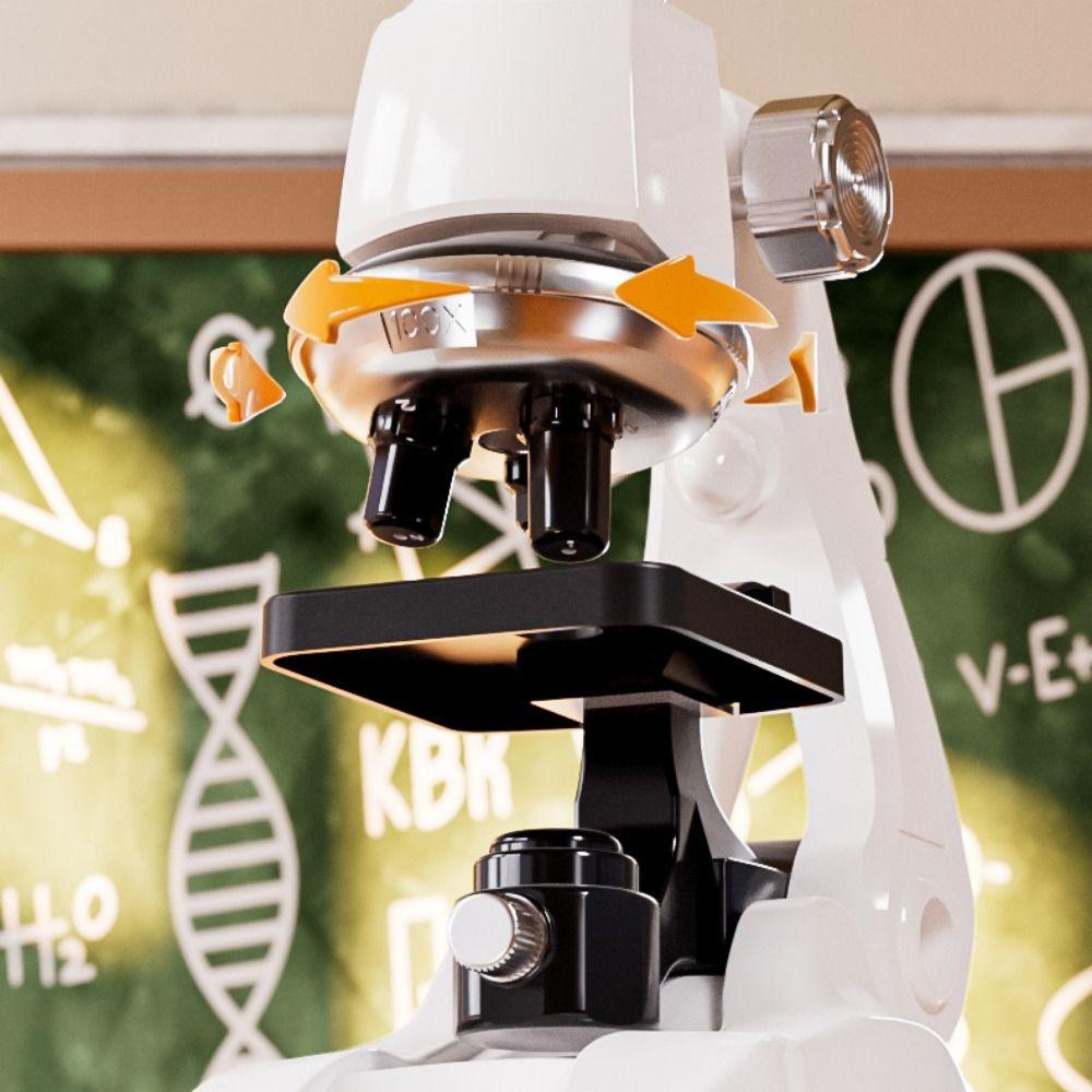 HD Children Microscope Kit Adjustable Child Biological Microscope Toy  Children Gift