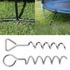 Portable Trampoline Stakes Heavy Duty Ground Anchors Tie Down Spirals Ground Anchors Stakes for Trampolines Tents Swing