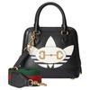 Gucci Мини-сумка Adidas с пряжкой-уздечкой и логотипом Trefoil, золотая фурнитура 677212-U3ZDG-8726