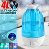 4L Ultrasonic Cool Mist Humidifier Oil Aroma Diffuser LED Light Home Office Room Mist Maker Purifier