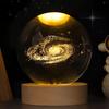 3D Светодиодная ночная лампа-шар с медузой, стеклянная лампа с гравировкой океана, креативное настольное украшение, подарок на день рождения