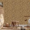 Animal Skin Wallpaper Gold, Ochre and Brown for Living Room and Bedroom 50x1000