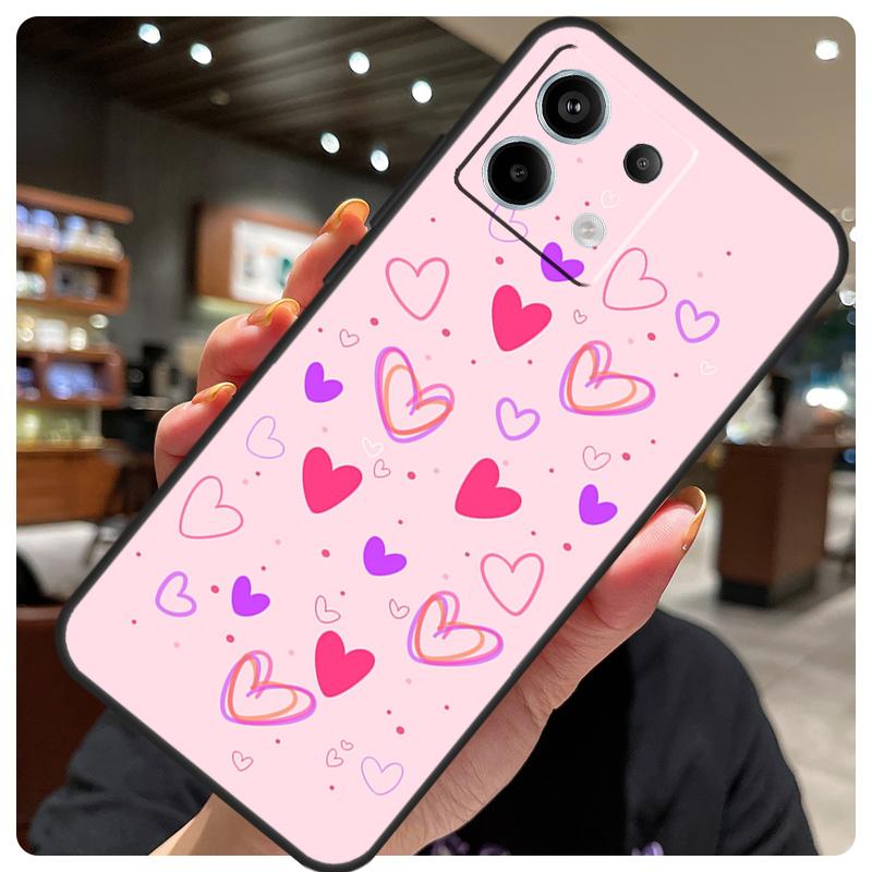 Чехол Мультяшное Сердце Для Девочек Для Xiaomi Redmi Note 14 10 11 12 13 15 Pro Plus Чехол Для Redmi 15 15C 14C 10C 12C 13C