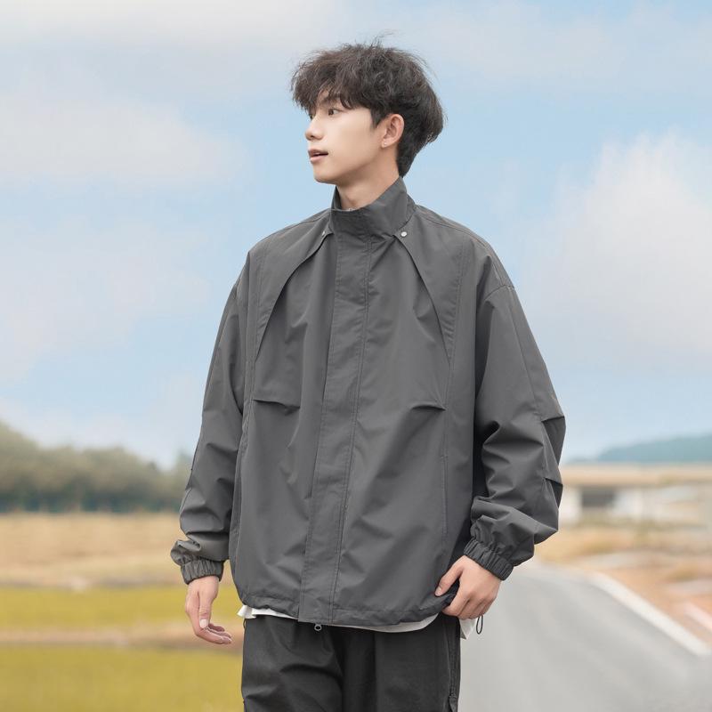 Унисекс весенне-осенняя быстросохнущая куртка для альпинизма: Водонепроницаемая, Ветрозащитная, Рабочая одежда со стойкой