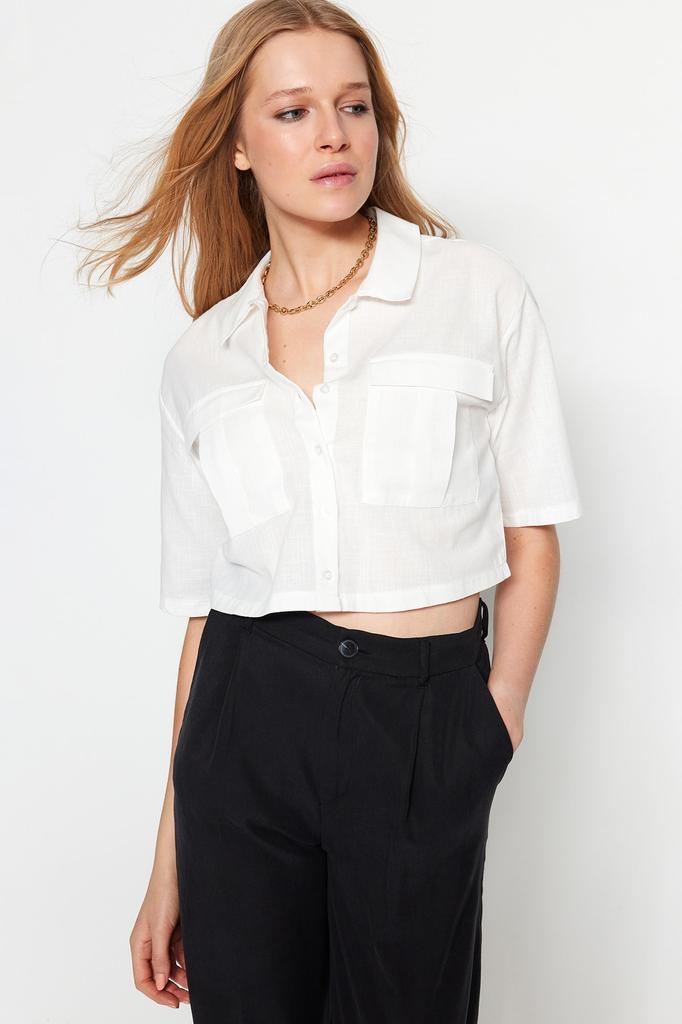 Women's Fashion Shirt Shirt Collar Sleeveless Red Pleated Fitted Waist-Fitting Woven Shirt