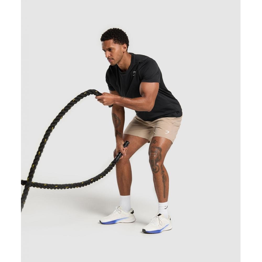 Gymshark Arrival 7 Шорты Цемент Коричневый A2a1l Nbzd