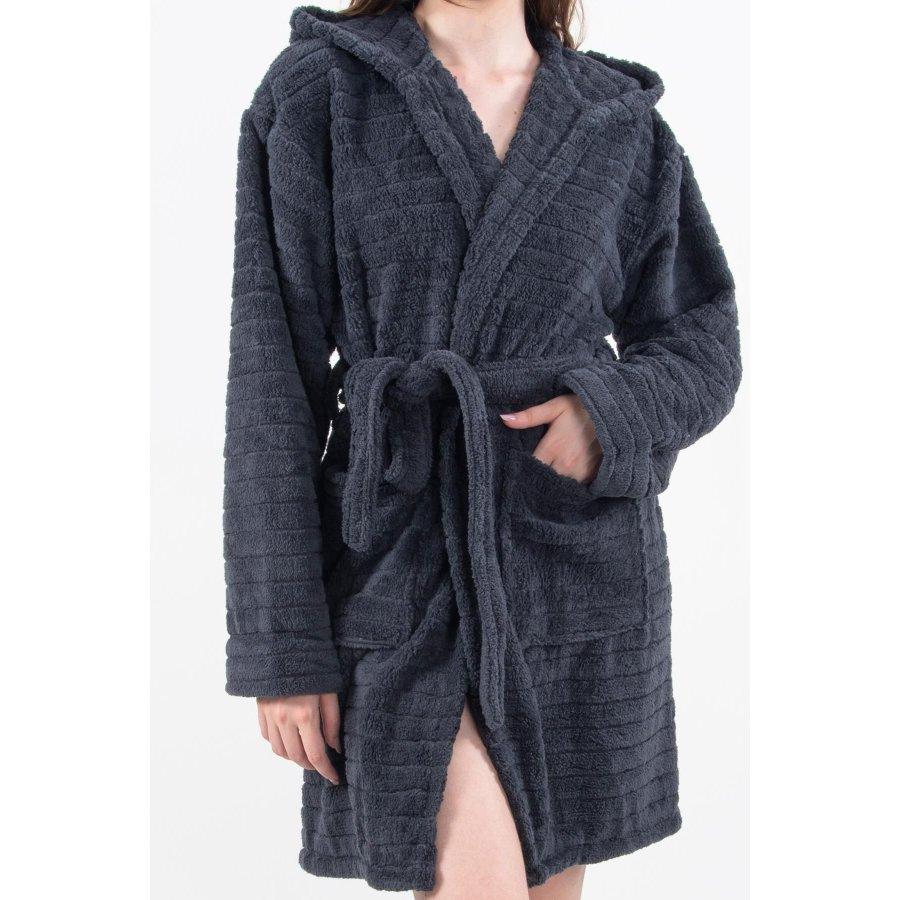 Женский зимний халат Welsoft с капюшоном и халатом