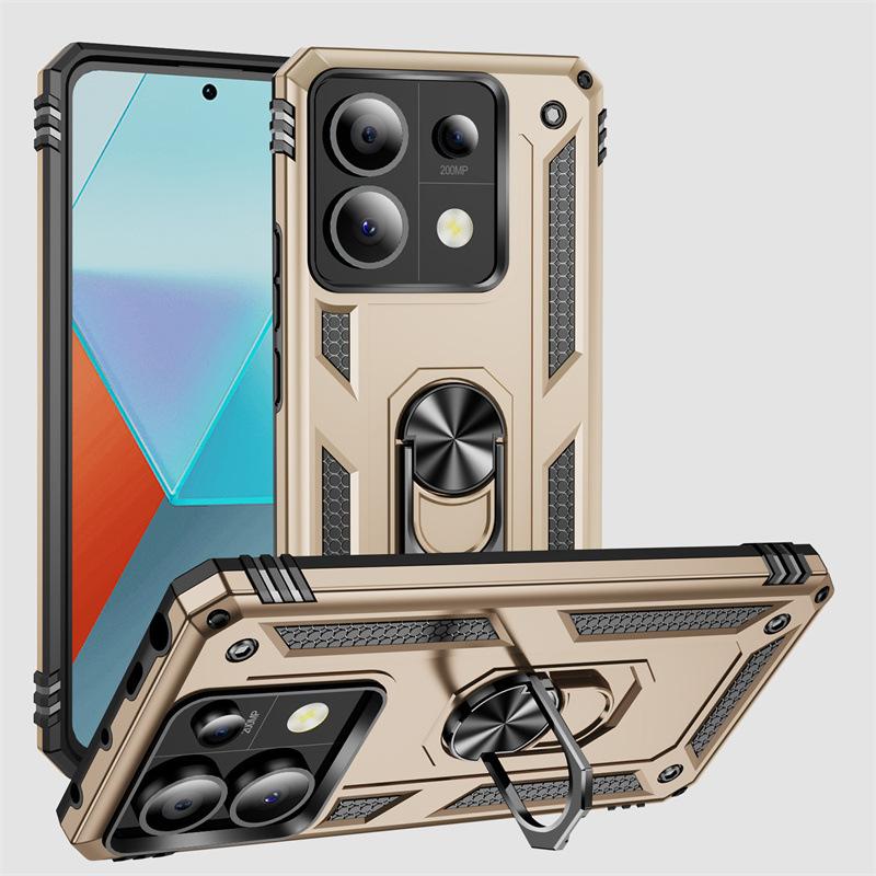 Применимо к чехлу для мобильного телефона Xiaomi Redmi note13Pro military armor, чехлу-подставке для note12, защитному чехлу для note11