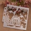 5pcs/set House DIY Layering Stencils Painting Scrapbook Coloring Embossing Album Decorative Template Art Scrapbook