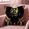 Чехол на подушку SingerJ-Jimi H-Hendrix, Универсальный чехол для подушки для дома и автомобиля - Двусторонний, Мягкий и прочный для ежедневного использования