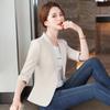 Женский блейзер с рукавом средней длины в корейском стиле - Весенне-летняя профессиональная куртка для делового костюма