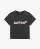 Женская укороченная футболка SUPRA с логотипом (черный)