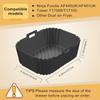 Силиконовая кастрюля для фритюрницы, подходит для формы для выпечки с двойной корзиной Ninja и ручкой