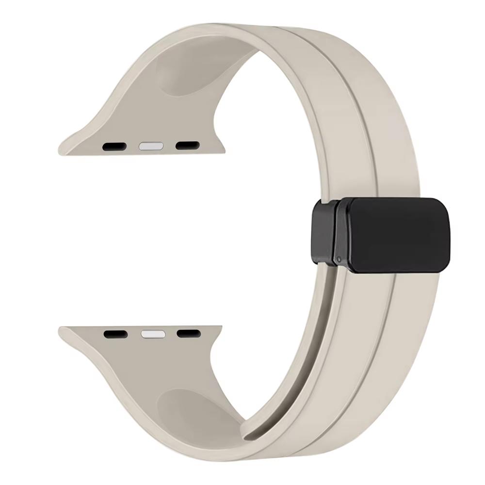 Силиконовый ремешок для Apple Watch 11 Ремешок 46мм 45мм 44мм 41мм 49мм 42мм Магнитный браслет ремешок iWatch Серия 9 8 10 7 SE 6 Ultra