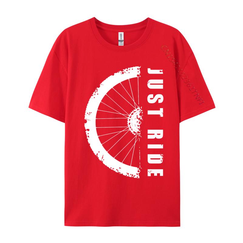 Just Ride Mtb Mountain Bike Simple Style Cotton Unisex Tshirt Comics Tops Shirts New Coming Casual Top Tshirts