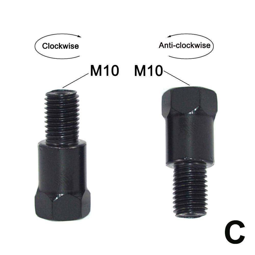 Черный Мотоцикл 32ММ M10 8ММ M8 Адаптеры Зеркал Заднего Вида Переходной Болт По Часовой Стрелке Против Часовой Стрелки Правая Левая Резьба