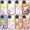 Черный чехол B-13 Sailor Moon для OPPO A5 A9 A15 A16 A55 A94 A95 A96 Reno 6 7 8 10 5G Realme 7I 8I C30 C31 VIVO V23E V25 V27 Pro Y20S Y17S