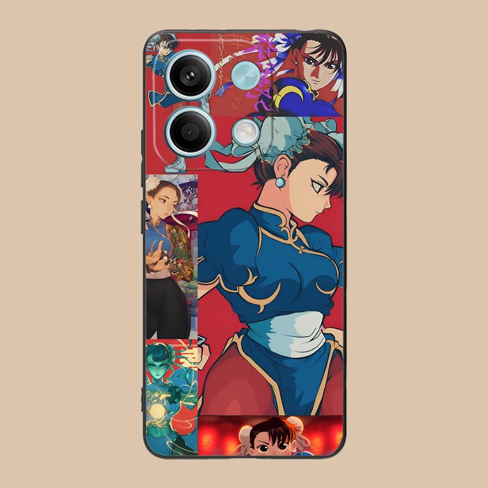 Чехол для телефона Street Fighter Chunli для POCO M7 M6 M5 M4 M3 X7 X6 X5 X4 X3 Pro GT 5G Цветной Печатный Чехол Мобильные Телефоны Роскошный