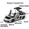 1/24 Scale Lambo Aventador SVJ63 Diecast Car Model Toy, Pull Back Toy Vehicle with Sound and Light for Kids Toddler Boys Girls Gift Collection