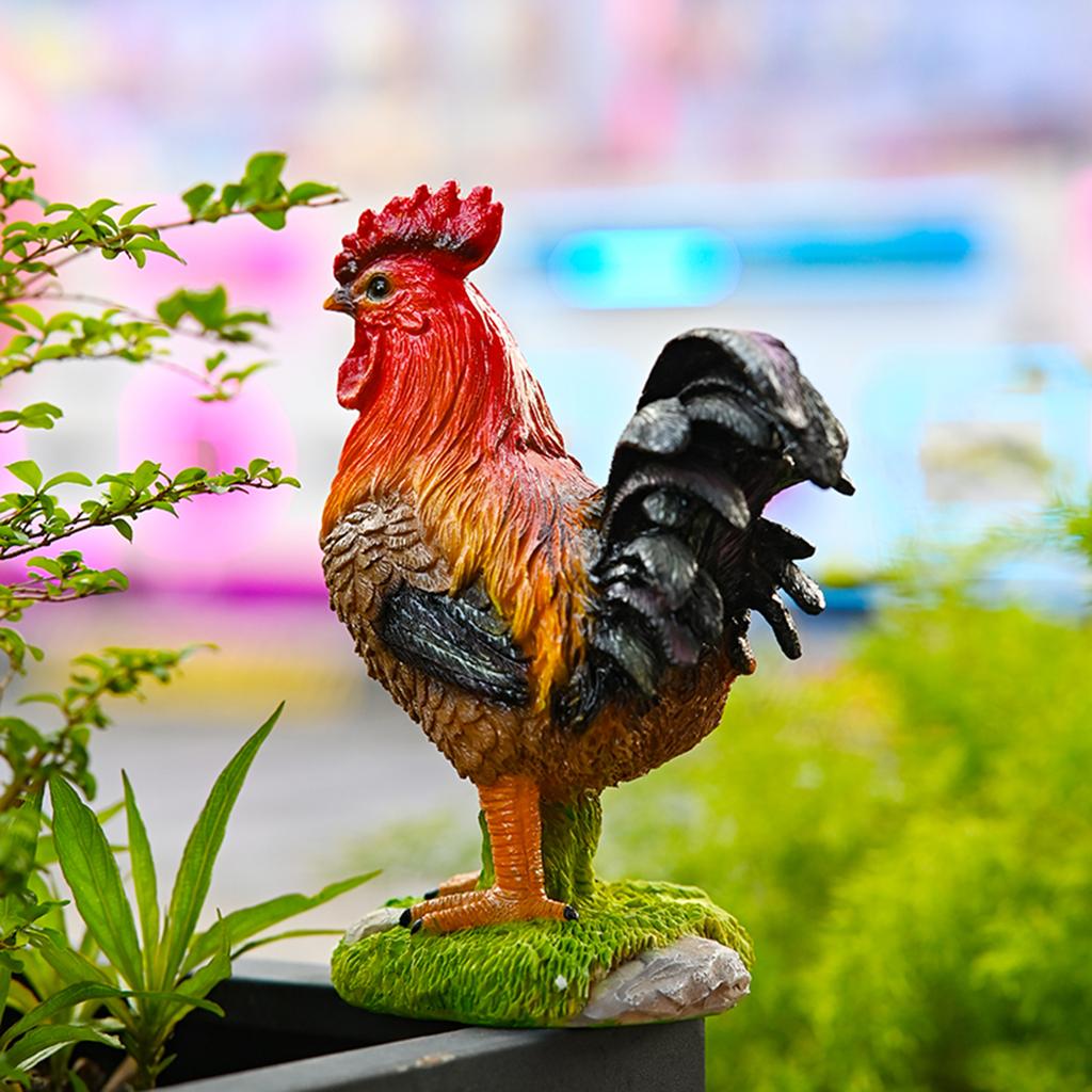 Rooster Ornaments Farm Garden Courtyard