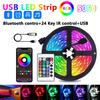 RGB 5050 LED Strip Light Remote App Control TV Led Backlight Flexible Ribbon Tape USB 5V Led Light for PC Gaming Room Decoration