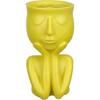 Смола Голова Кашпо Лицо Цветочный Горшок 6 дюймов Крошечные Человекообразные Цветочные Вазы Горшки для Суккулентов Настольное Украшение для Дома Офиса Садоводства В Помещении и На Открытом Воздухе