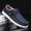 Men Loafers Korean Casual Breathable Flat Comfortable Lazy Canvas Shoes Plus Size