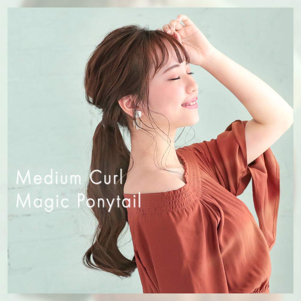 Хвост AQUADOLL, Средний завиток, Волшебный хвост на липучке, Укладка хвоста, Накладной хвост, NBR. Натуральный коричневый, wgt807-A-NBR