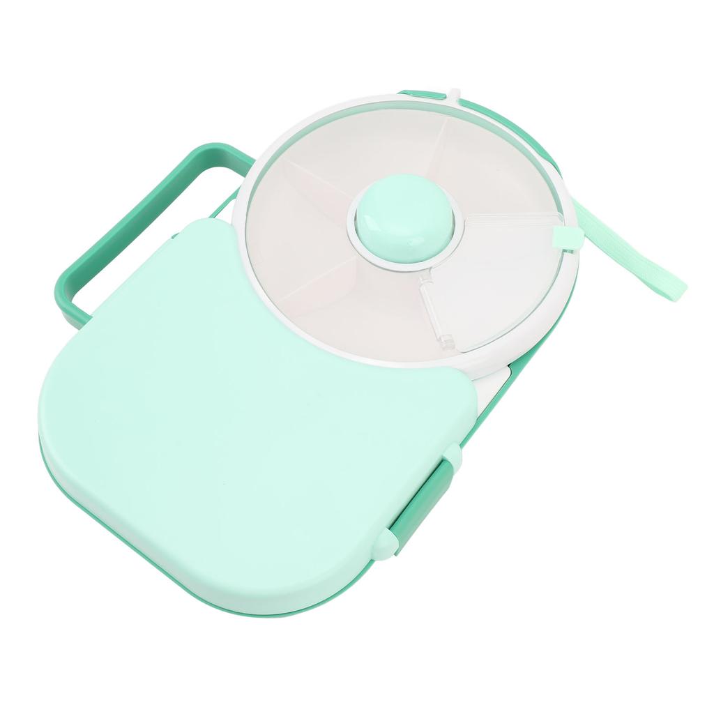 Snack Rotating Bundle with Lid Multifunctional Sealed Fruit Tray Damp Proof Rotating Snackle Box