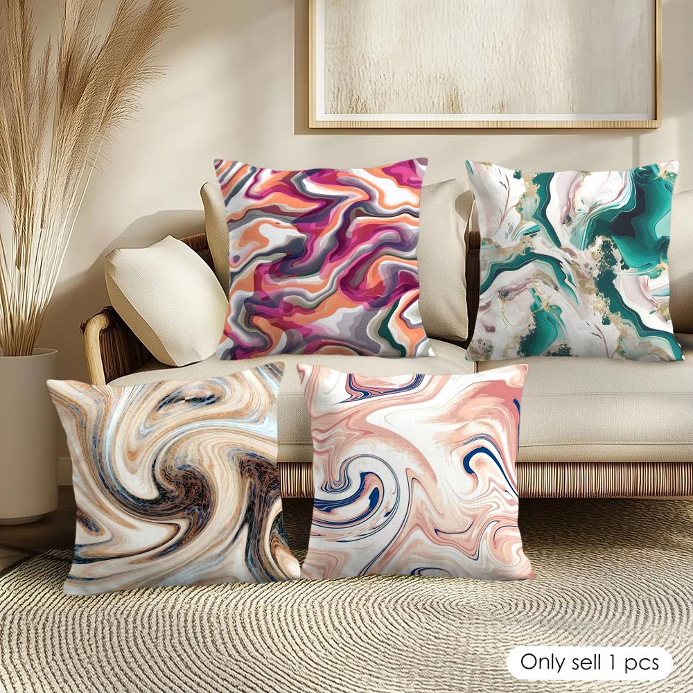 Quicksand Pattern Cushion Cover Pillowcase Ultra Soft Skin Friendly Fabric Cloud Like Comfort Concealed Zipper