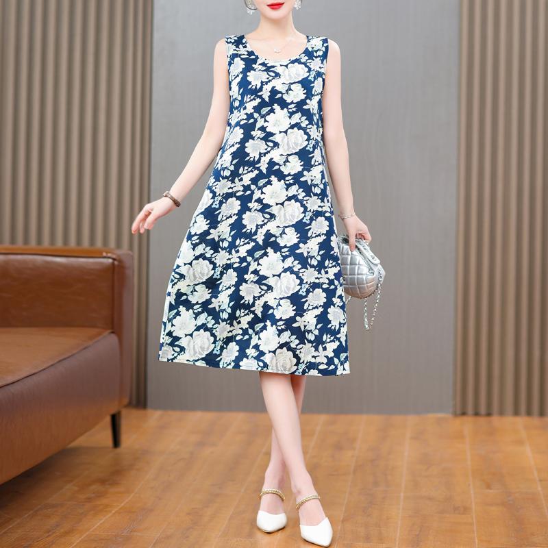 Элегантные платья без рукавов больших размеров для женщин, винтажное длинное летнее платье