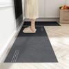 Solid Color Kitchen Floor Mat Bathroom Waterproof Quick Drying Foot Mat Balcony Door Anti Slip Rug Living Room Long Strip Rug